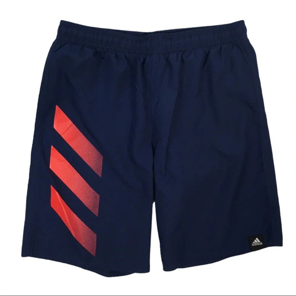 BY171 Adidas Lined Nylon Athletic Swim Trunks L - Picture 1 of 5